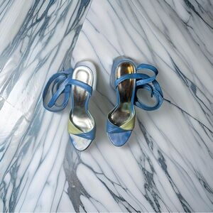 Nina, Lace Up  Wedge, Shimmer Color